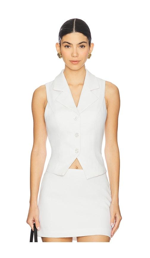 lovers and friends elena vest top in white. - size l (also in s, m)