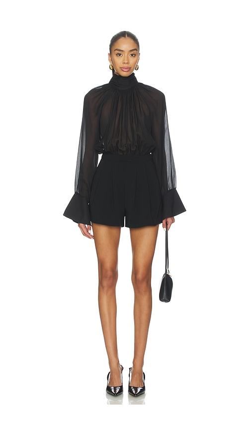 lovers and friends ella romper in black. - size l (also in xs, xxs, s)