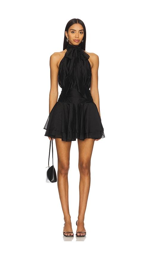 lovers and friends emerson mini dress in black. - size s (also in xs)