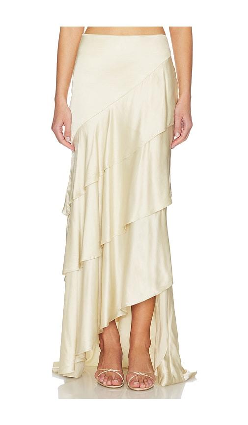 lovers and friends emma maxi skirt in beige. - size m (also in s, xs, xxs)