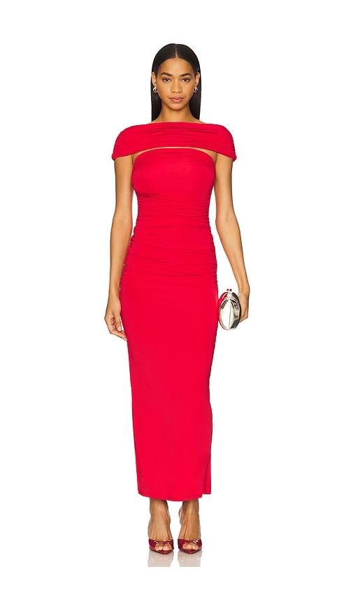lovers and friends emmi maxi dress in red. - size m (also in xs, s)