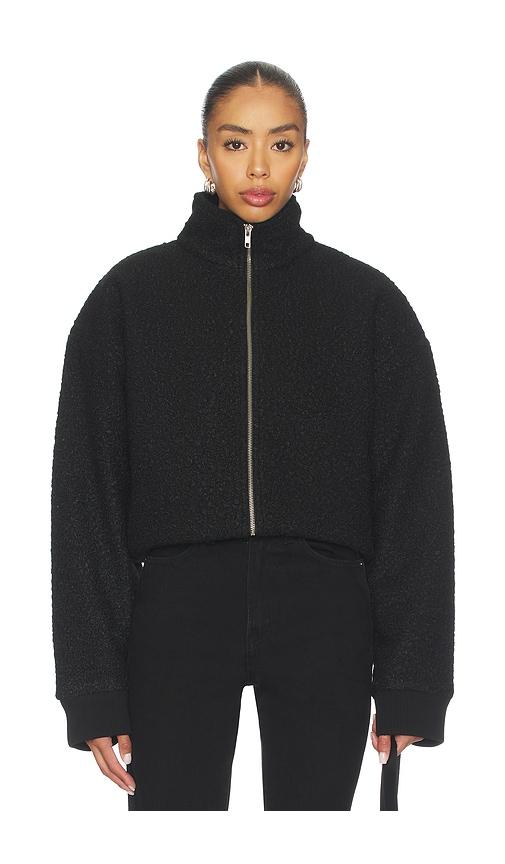lovers and friends emmie sherpa jacket in black. - size xs (also in xxs)