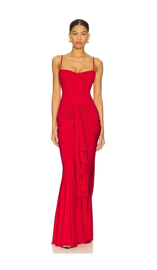 lovers and friends emmy maxi dress in red. - size s (also in xs)