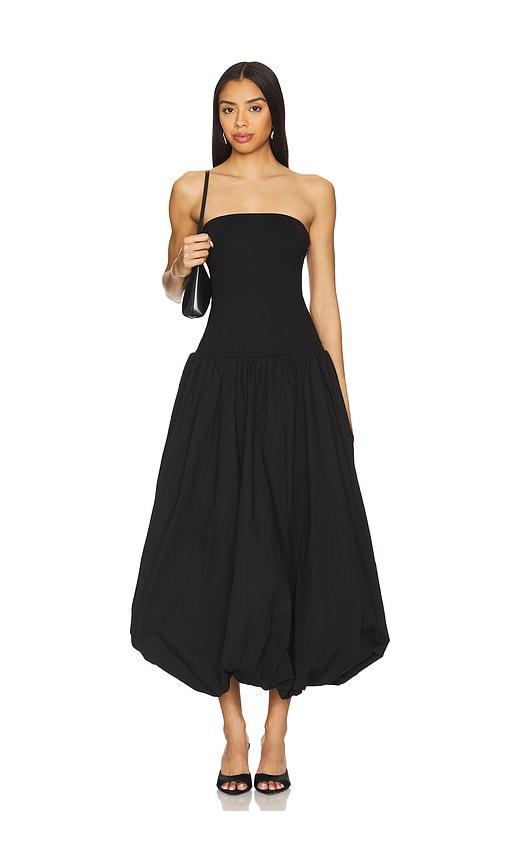 lovers and friends erin maxi dress in black. - size m (also in s)