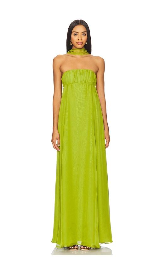 lovers and friends estelle gown in green. - size xs (also in xxs)