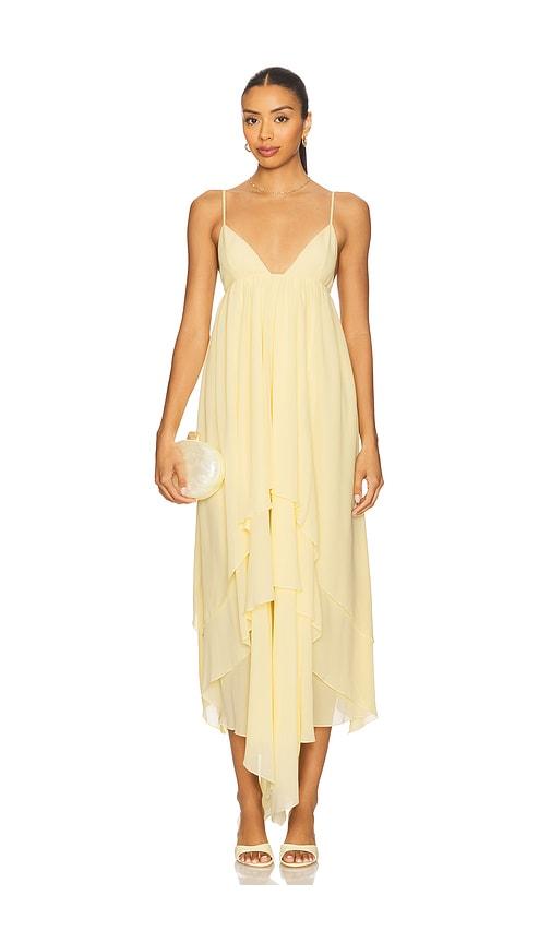 lovers and friends eve gown in lemon. - size m (also in xl)