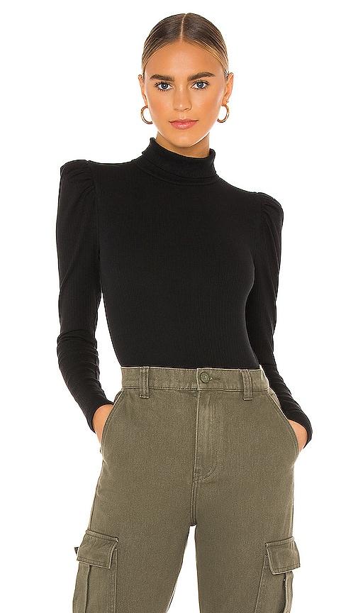 lovers and friends evelyn bodysuit in black. - size s (also in xs)