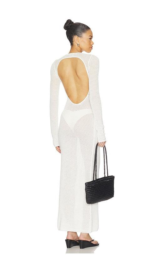 lovers and friends evette knit maxi dress in white. - size l (also in xs, s, m)