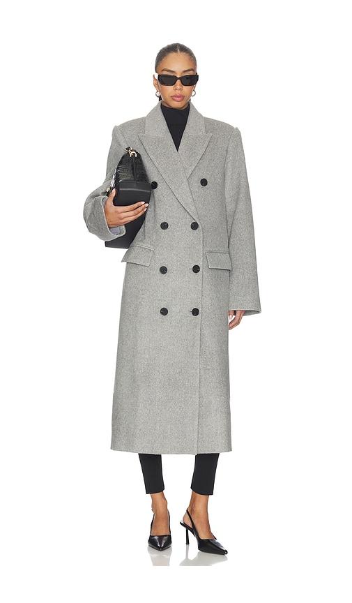 lovers and friends evie coat in grey. - size s (also in xxs, xs, xl)