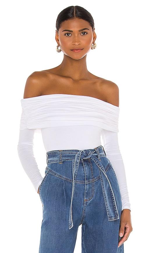 lovers and friends fatima bodysuit in white. - size s (also in xl)