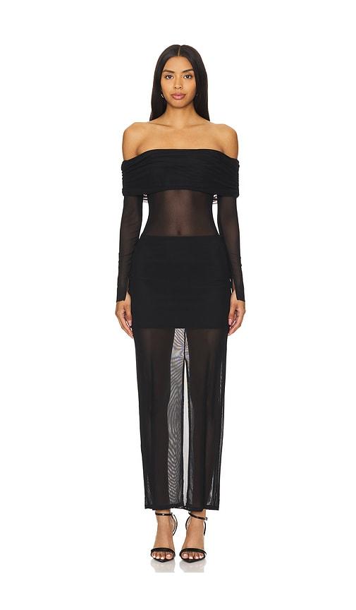 lovers and friends fio maxi dress in black. - size s (also in xs)