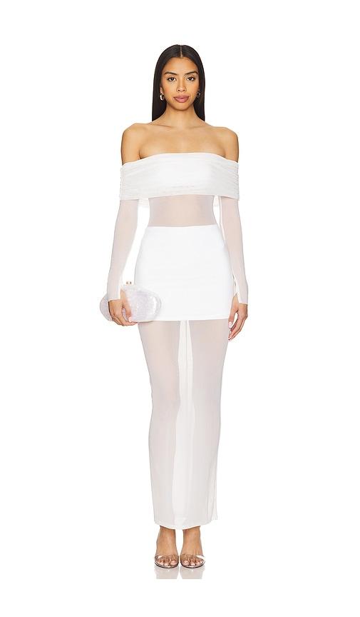 lovers and friends fio maxi dress in white. - size l (also in xs, s, m)