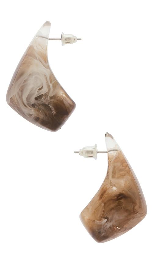 lovers and friends florence earrings in taupe.