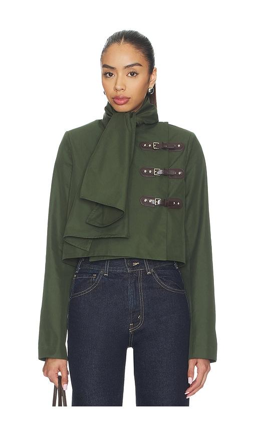 lovers and friends florence jacket in dark green. - size s (also in xs)