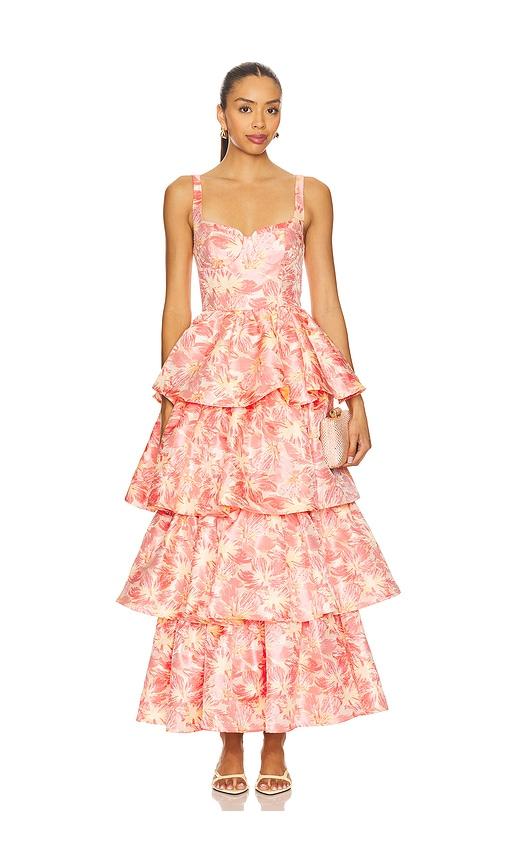 lovers and friends francesca maxi dress in pink. - size l (also in xs, m)