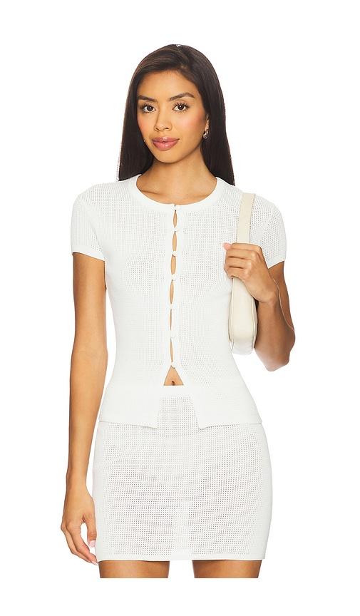 lovers and friends glin cardigan in white. - size m (also in xs, s)