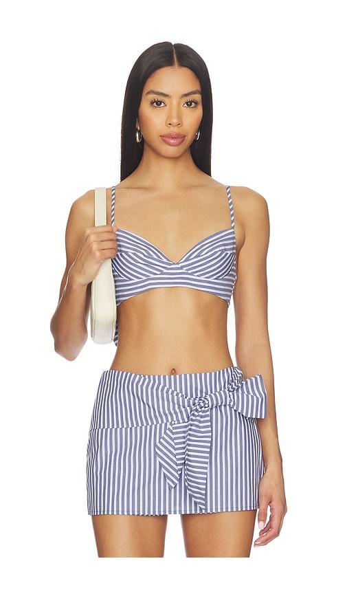 lovers and friends grace top in blue. - size l (also in xs, xxs, s, m, xl)