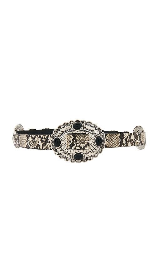 lovers and friends gypsy buckle belt in black.