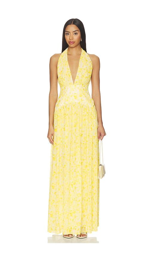 lovers and friends hannah gown in yellow. - size m (also in xl)