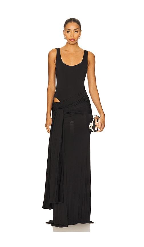lovers and friends haydee gown in black. - size m (also in xs, s)