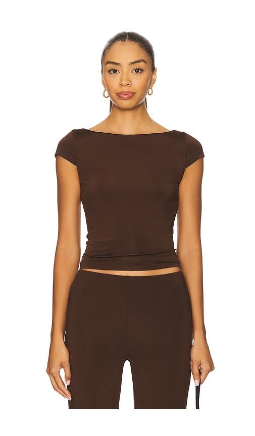 lovers and friends ivanna top in chocolate. - size l (also in xxs, xs, s, m, xl)