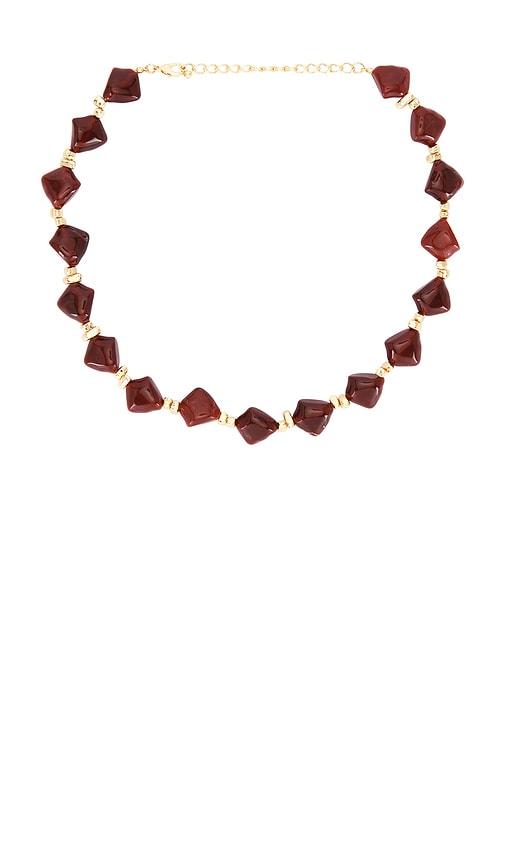 lovers and friends jaden necklace in red.