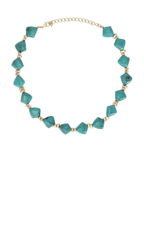 lovers and friends jaden necklace in teal.