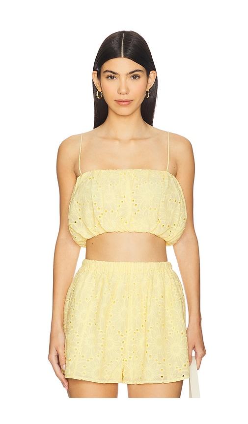 lovers and friends josie top in lemon. - size s (also in m)