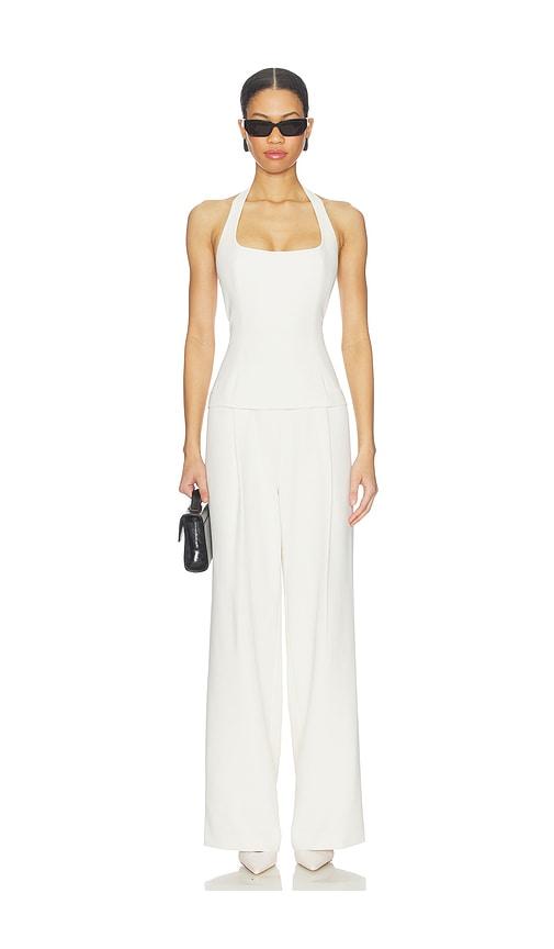 lovers and friends juliette jumpsuit in cream. - size m (also in s, xxs)