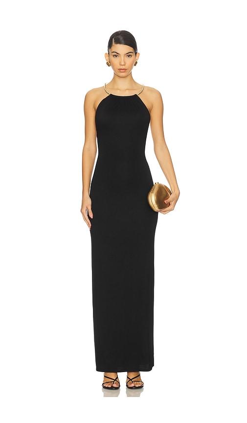 lovers and friends karli maxi dress in black. - size m (also in s, xs)
