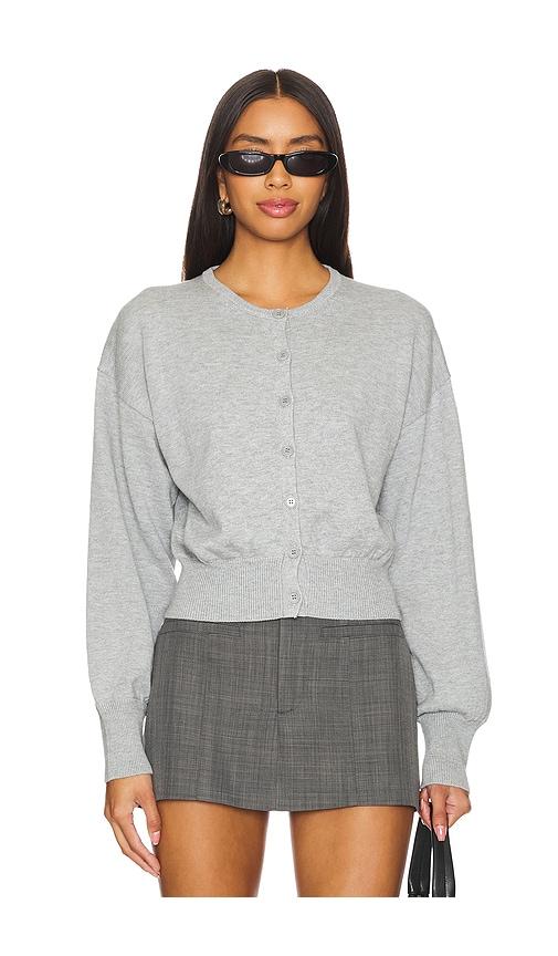 lovers and friends kehlani knit cardigan in grey. - size m (also in xs)
