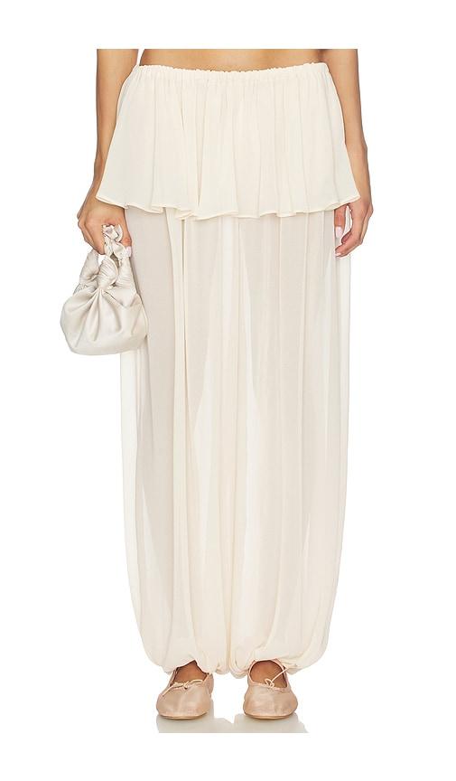 lovers and friends kenny pant in cream. - size l (also in xxs, xs, s, m, xl)