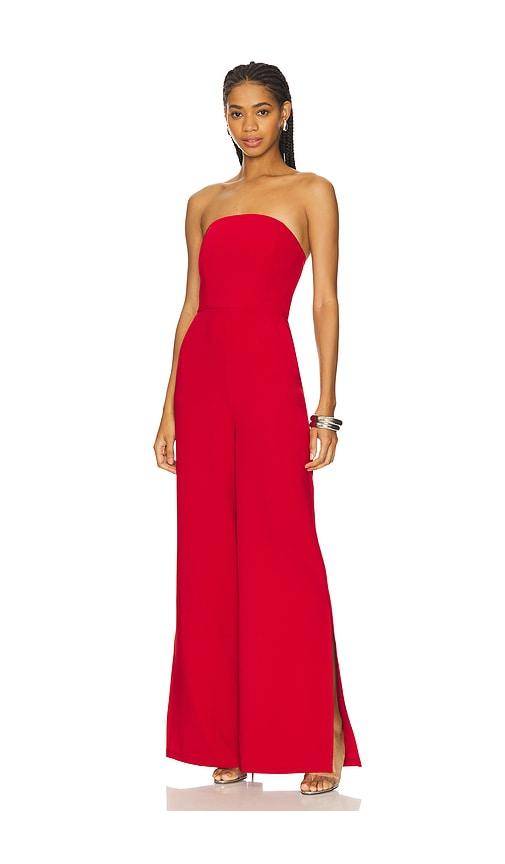 lovers and friends ketchum jumpsuit in red. - size xs (also in xxs)