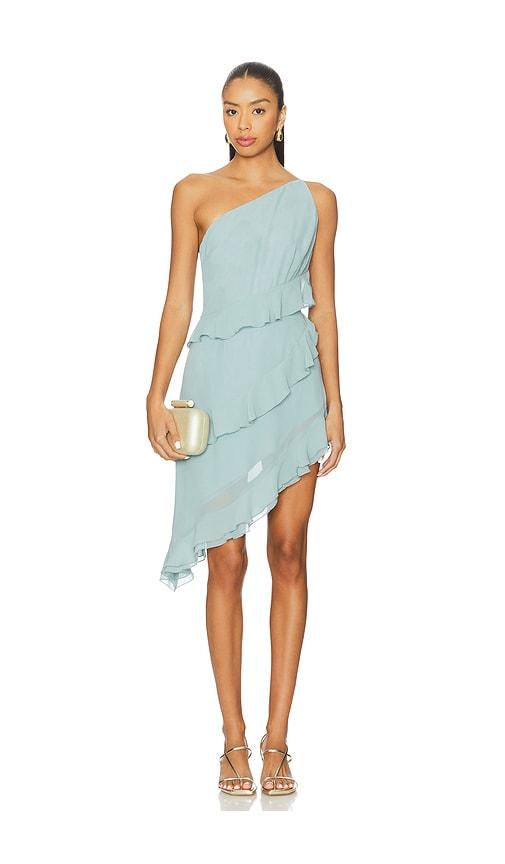 lovers and friends kimberly mini dress in teal. - size s (also in xxs, xs)