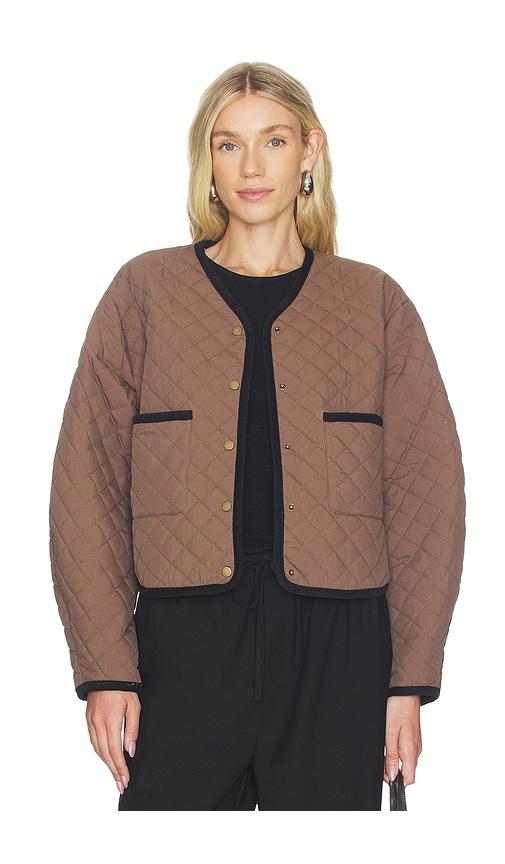 lovers and friends lara jacket in chocolate. - size l (also in xxs, xs, s, m)