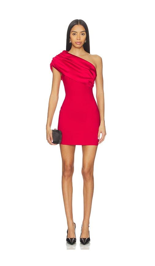 lovers and friends lara mini dress in red. - size l (also in xs, s, xl)