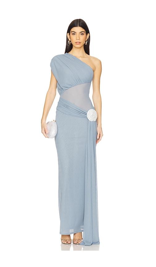 lovers and friends lea gown in blue. - size l (also in s, xl)