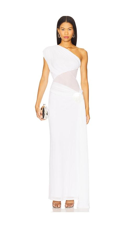 lovers and friends lea gown in white. - size m (also in s, xs, xxs)