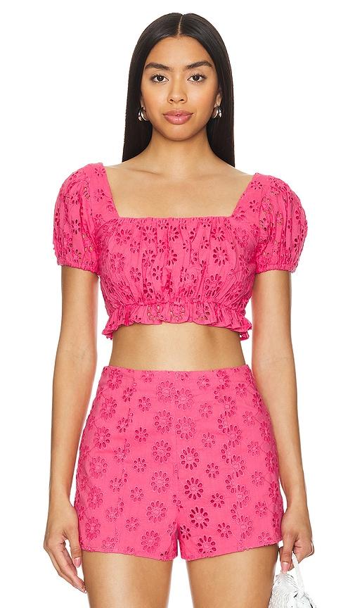 lovers and friends leah top in fuchsia. - size s (also in xl)