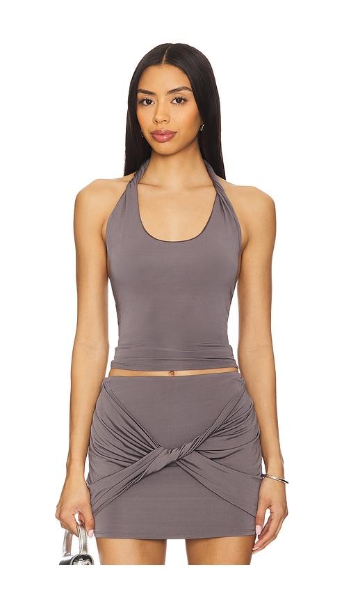 lovers and friends leah top in grey. - size m (also in xl)