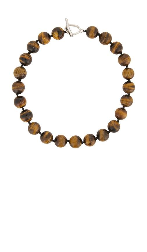 lovers and friends leni necklace in brown.