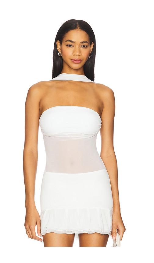 lovers and friends lexi bodysuit in white. - size l (also in m, xl)