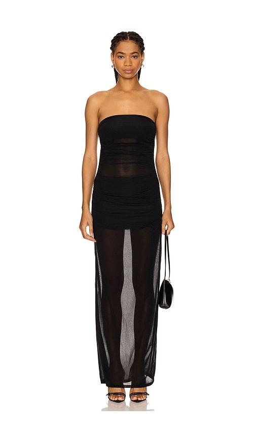 lovers and friends lexi maxi dress in black. - size l (also in m, xl)