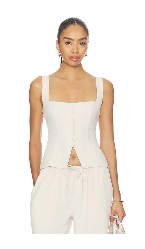 lovers and friends lilith top in neutral. - size l (also in xxs, xs, s, m, xl)