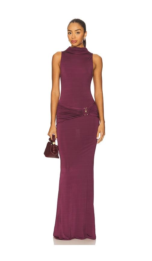 lovers and friends lotte gown in purple. - size m (also in xxs, xs, s)