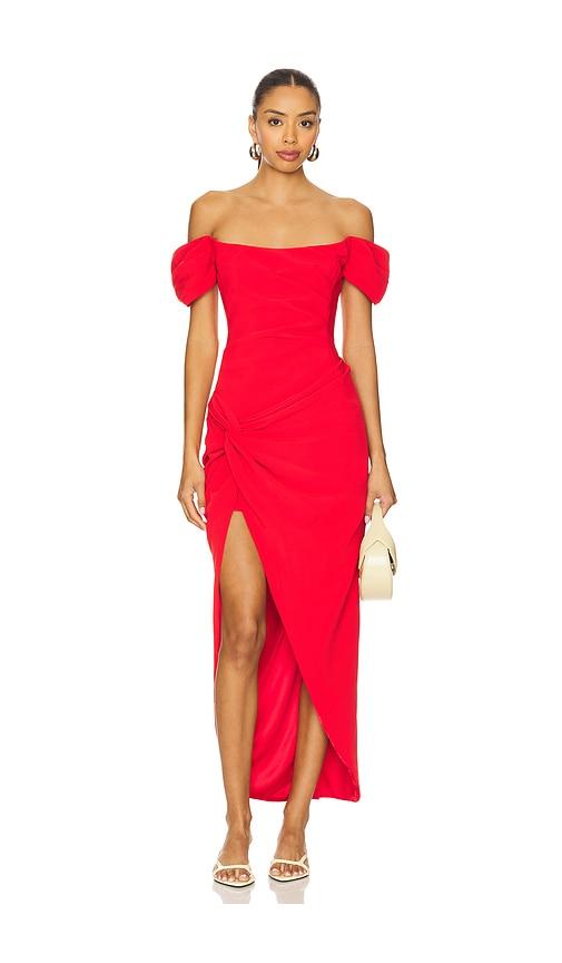 lovers and friends lovers + friends annie maxi dress in red. - size m (also in xxs, xs, s)
