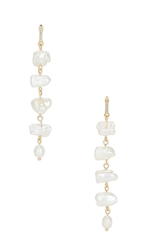 lovers and friends mabel earrings in ivory.