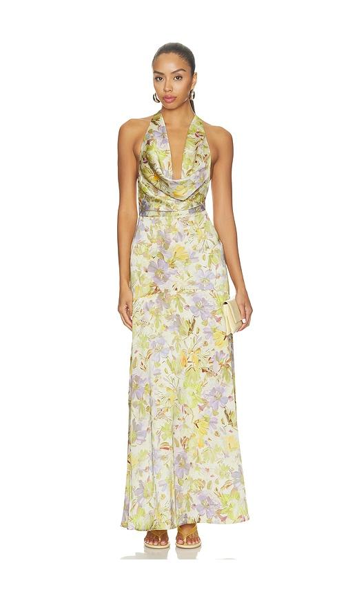 lovers and friends madison gown in yellow. - size l (also in m, s, xl, xs, xxs)