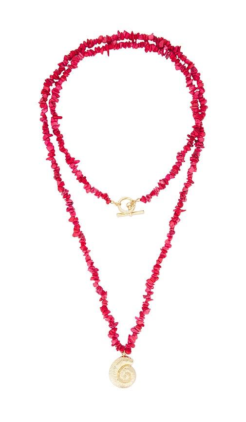lovers and friends maile necklace in multi.