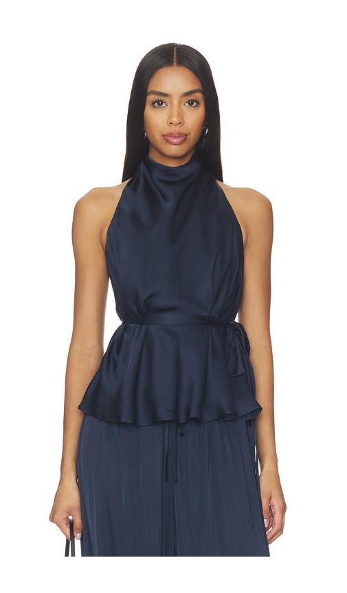lovers and friends maria top in navy. - size l (also in xs)